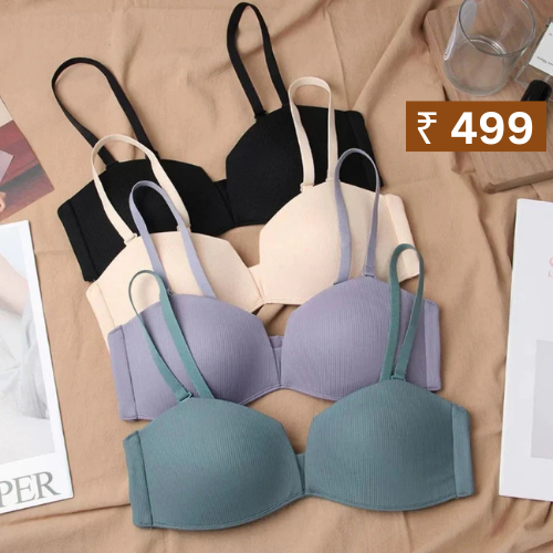 4-Pack Lightweight Push-Up Bras with Padding – Perfect Fit | PB-001