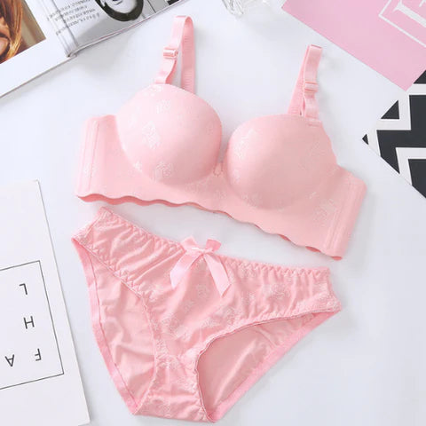 (Pack of 6) Women's Bra Panty Lingerie Set for Girl's | L-4