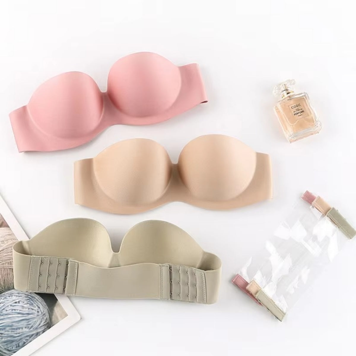 8-Pack Premium Quality Strapless Bra – Ultimate Comfort & Support | SB -12