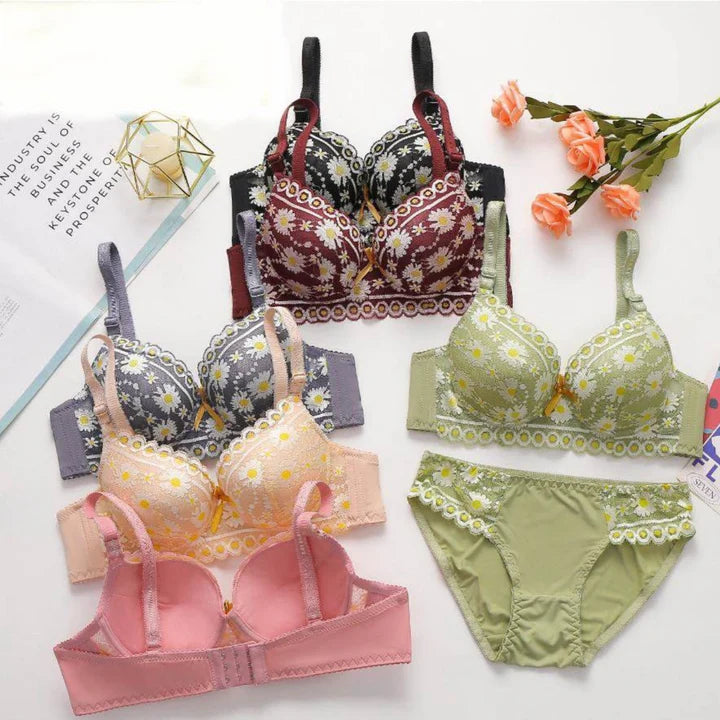 (Pack of 8) Women's Bra Panty Lingerie Set for Girl's | L-10014