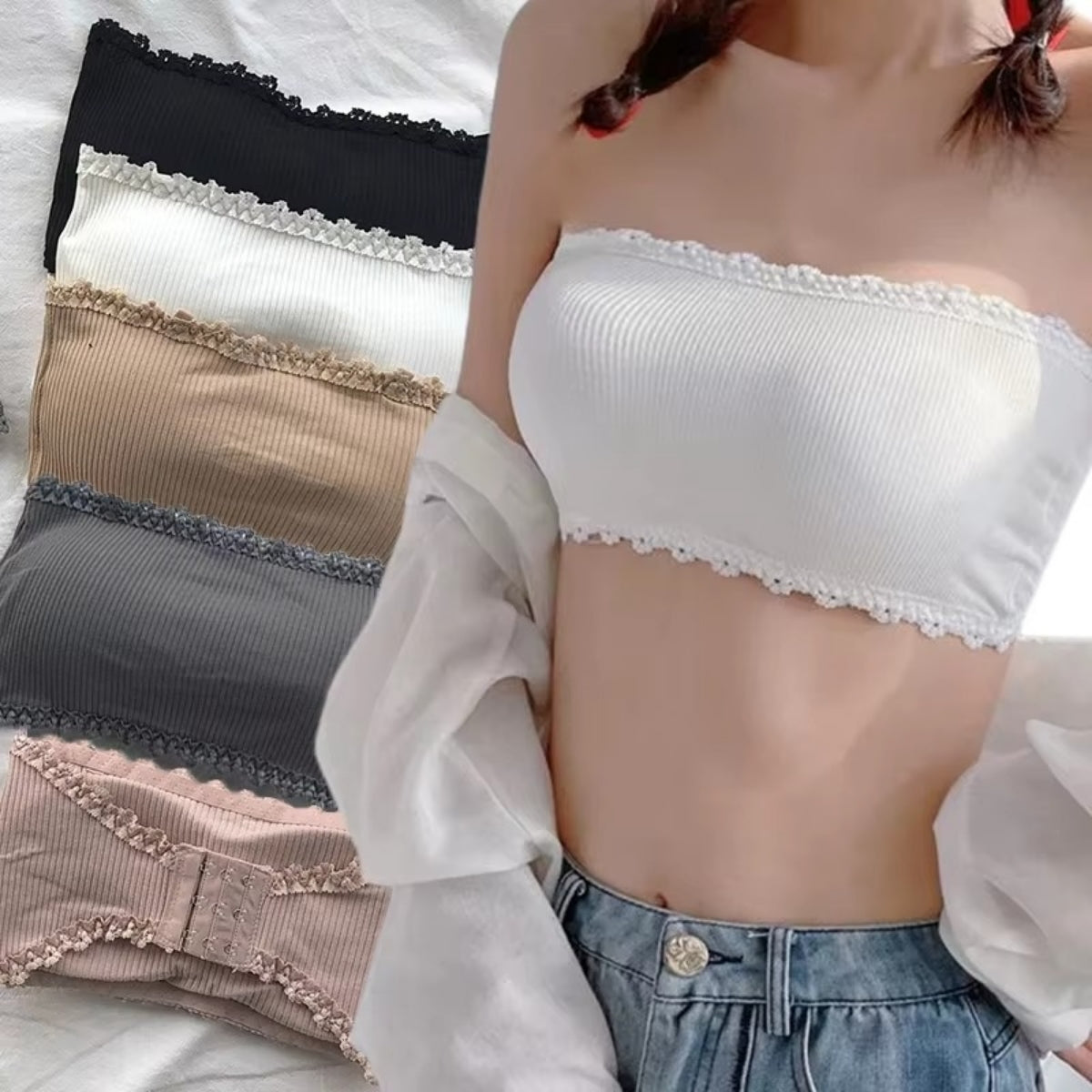 8-Pack Premium Quality Strapless Bra – Ultimate Comfort & Support | SB -13
