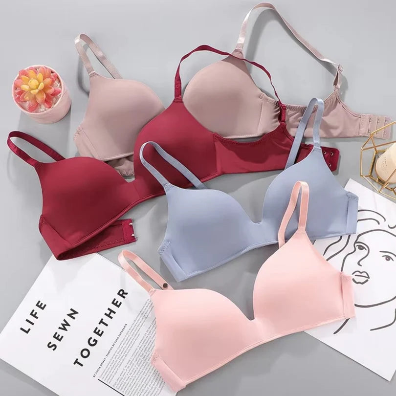 4-Pack Women’s T-Shirt Bras – Soft, Lightweight & Perfect for Everyday Wear | TB-005
