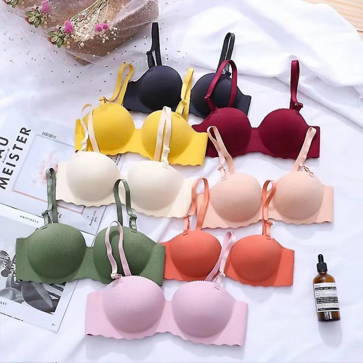 4-Pack Women’s T-Shirt Bras – Soft, Lightweight & Perfect for Everyday Wear | TB-007