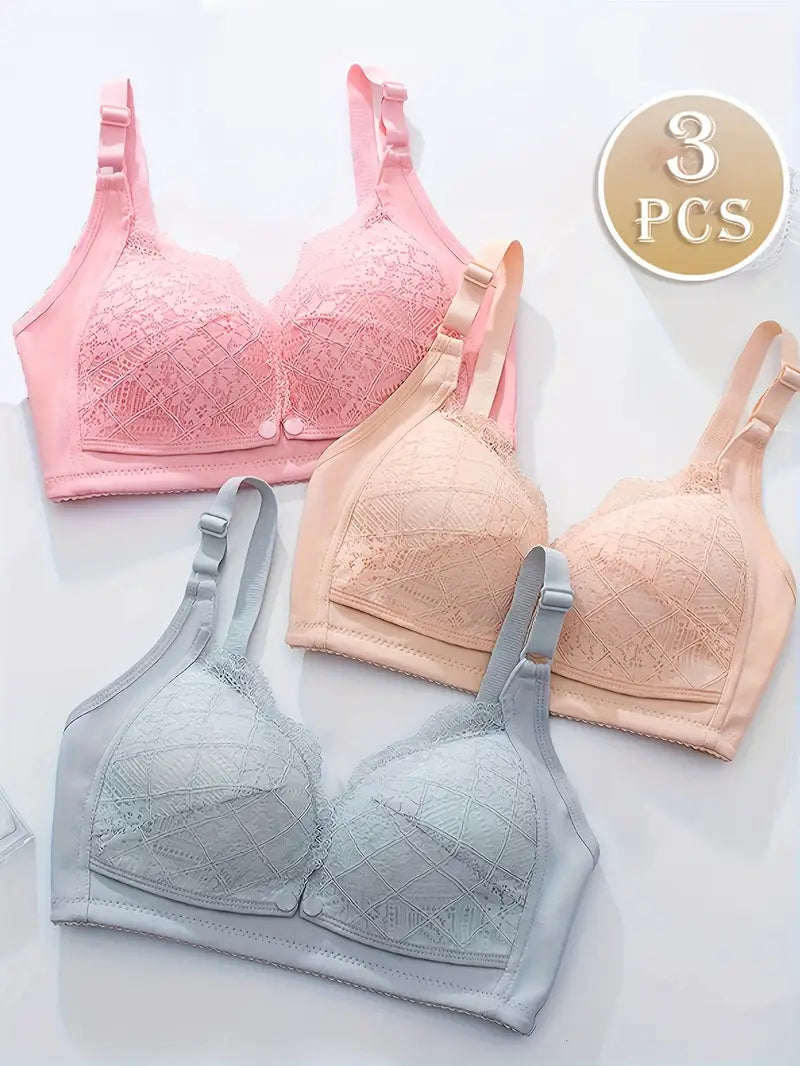 Elegant Lace Maternity Nursing Bras | Pack of 6