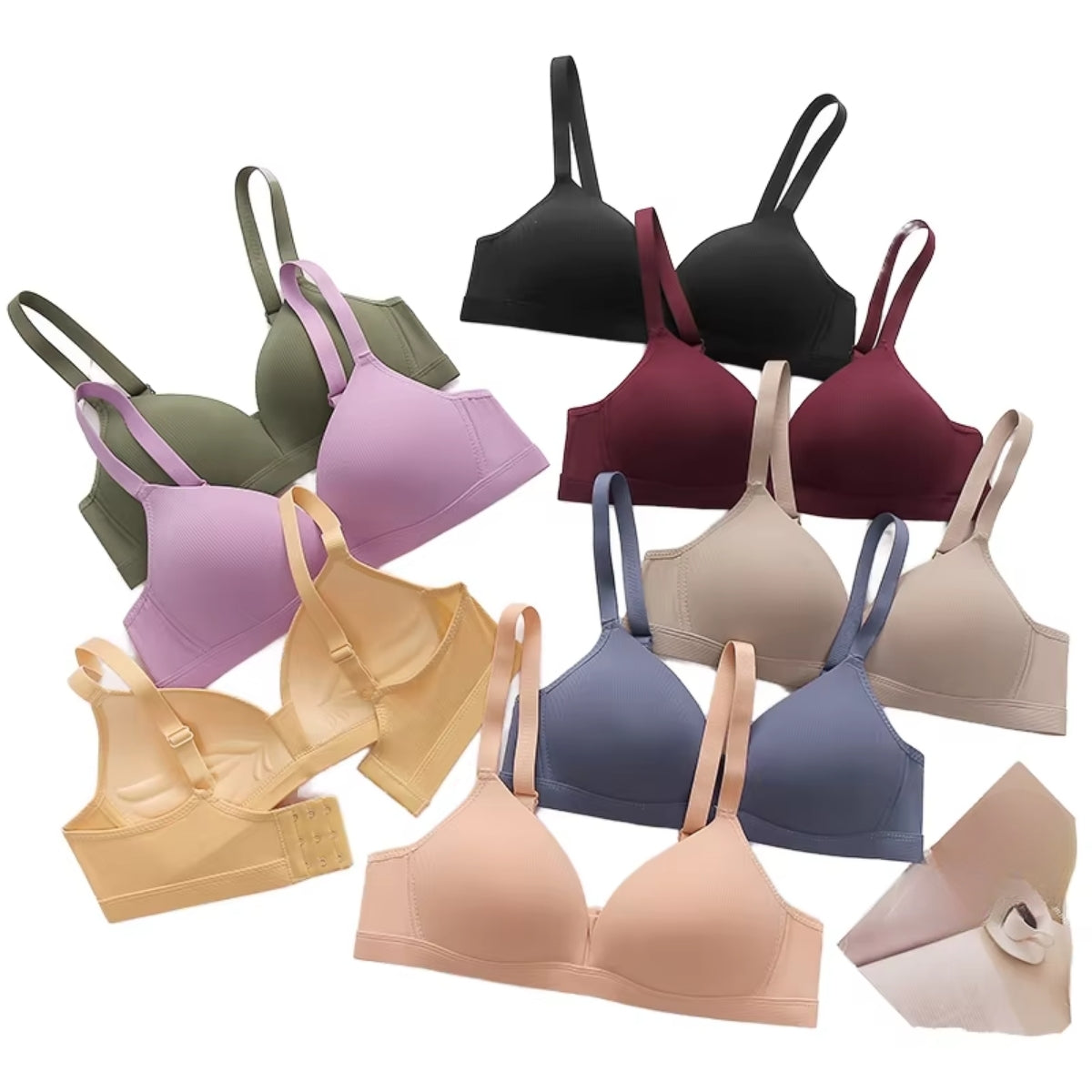 6-Pack Women’s T-Shirt Bras – Soft, Lightweight & Perfect for Everyday Wear | TB-08