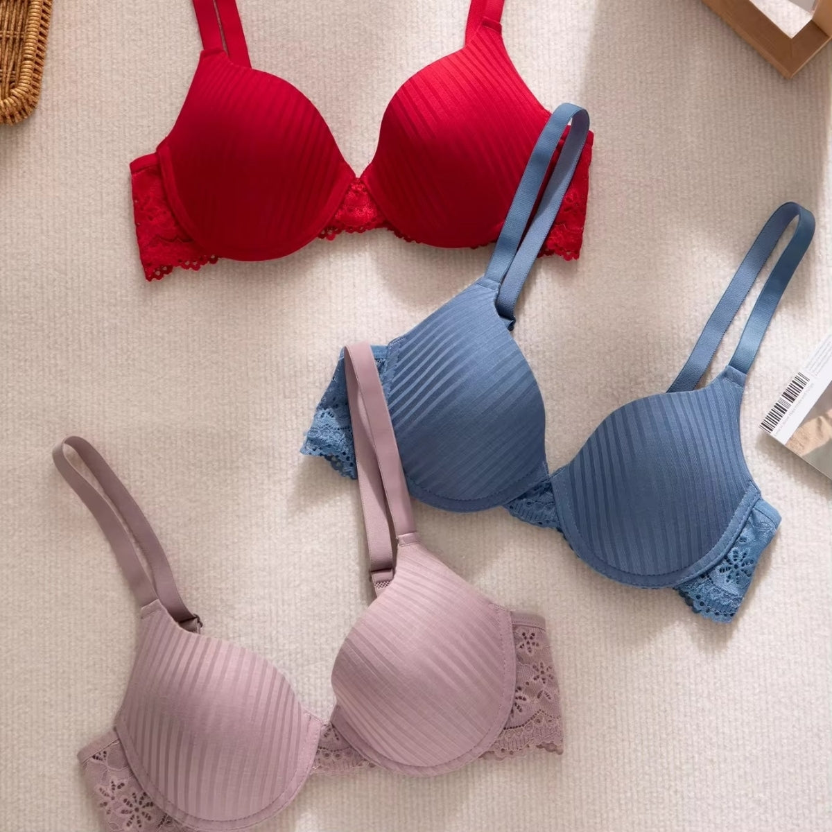 6-Pack Women’s T-Shirt Bras – Soft, Lightweight & Perfect for Everyday Wear | TB-09