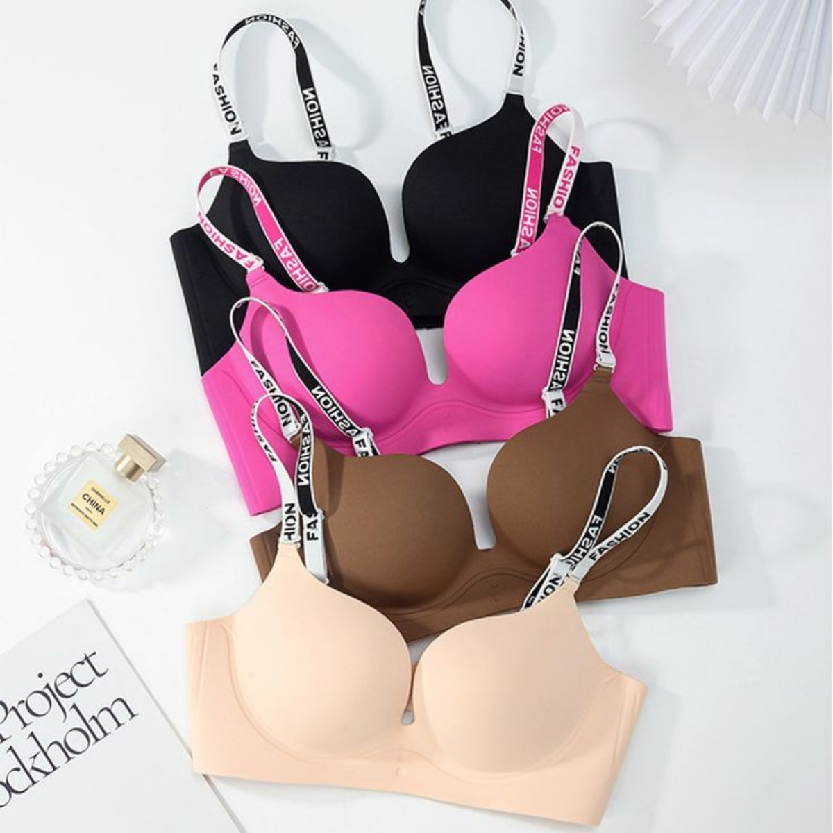 8-Pack Lightweight Push-Up Padded Bras – Comfort & Lift | PB-17