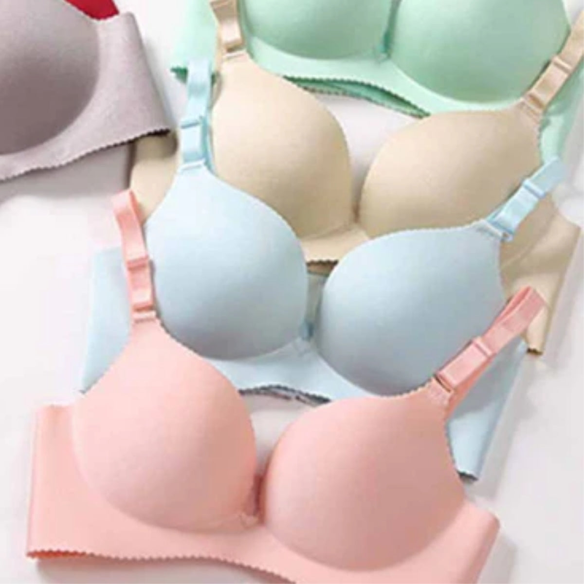 8-Pack Lightweight Push-Up Padded Bras – Comfort & Lift | PB-18