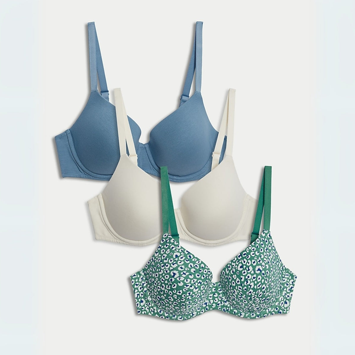 8-Pack Lightweight Push-Up Padded Bras – Comfort & Lift | PB-15