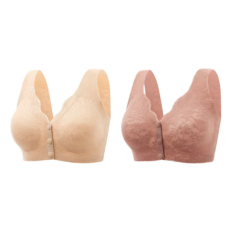 Pack 6 Front button Buckle Sleep Bra for women