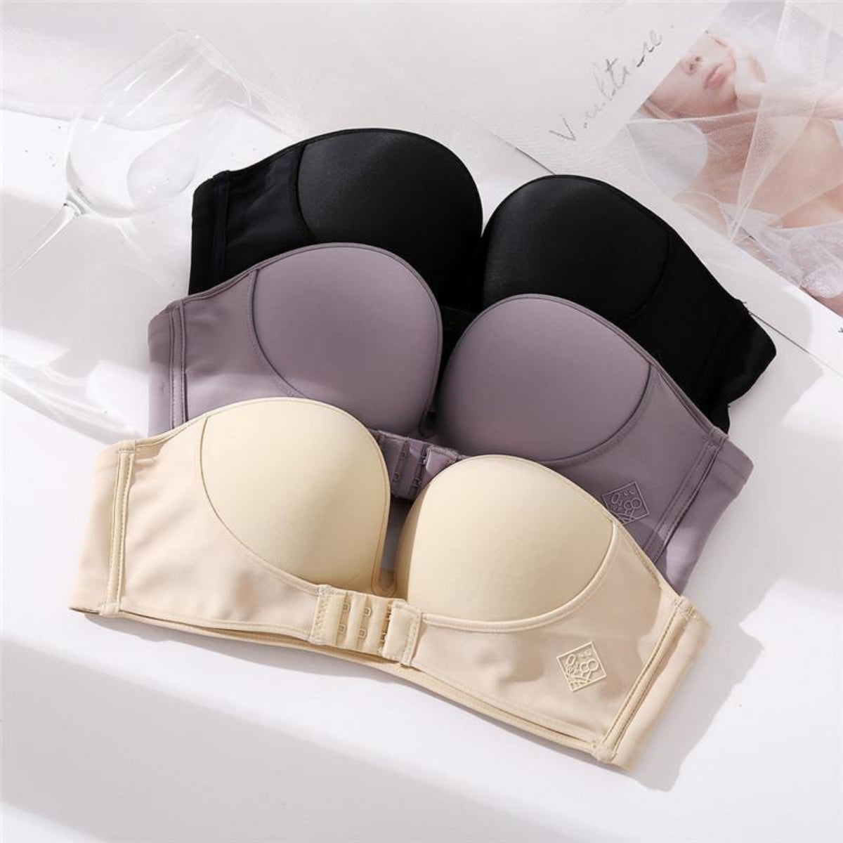 8-Pack Premium Quality Strapless Bra – Ultimate Comfort & Support | SB -15