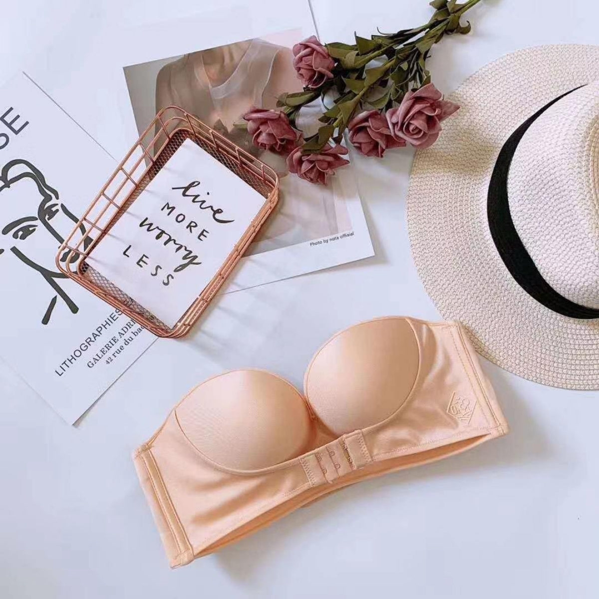 8-Pack Premium Quality Strapless Bra – Ultimate Comfort & Support | SB -15