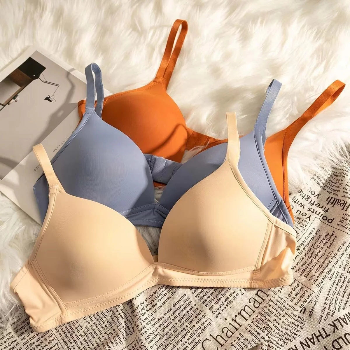 4-Pack Women’s T-Shirt Bras – Soft, Lightweight & Perfect for Everyday Wear | TB-008