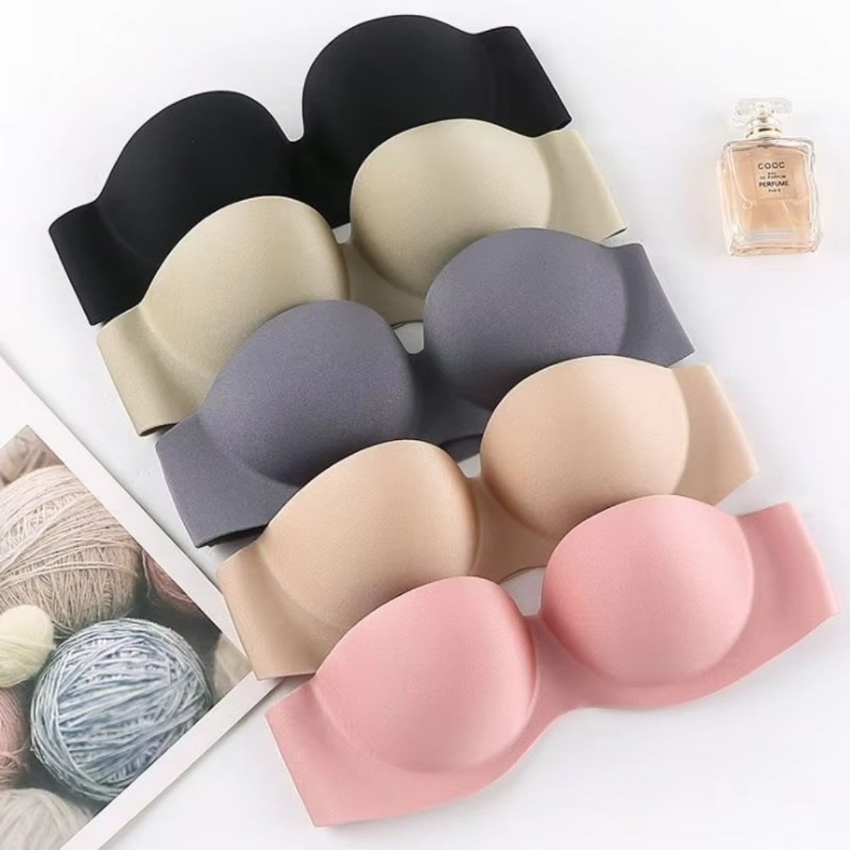 8-Pack Premium Quality Strapless Bra – Ultimate Comfort & Support | SB -12