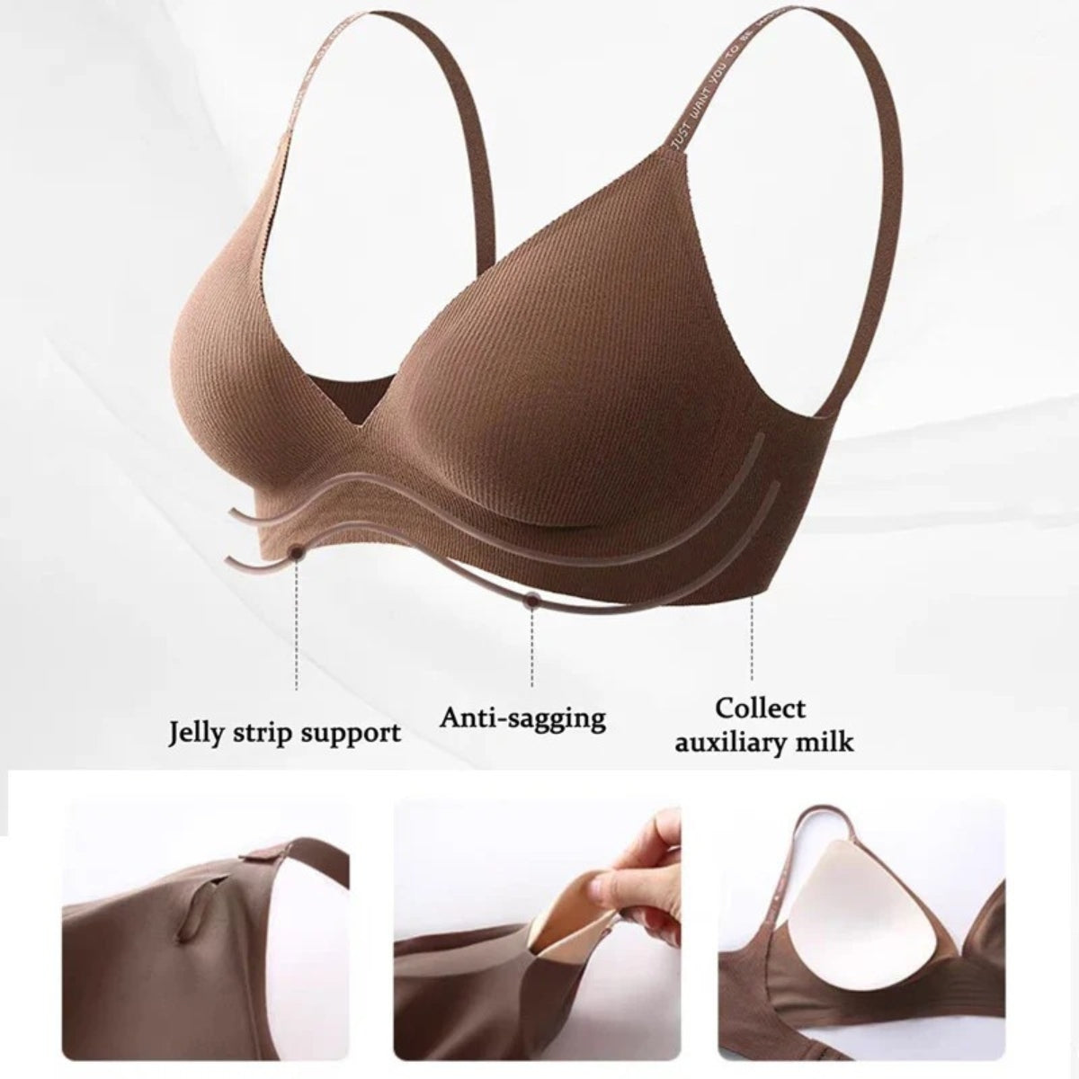 8-Pack Lightweight Push-Up Padded Bras – Comfort & Lift | PB-20