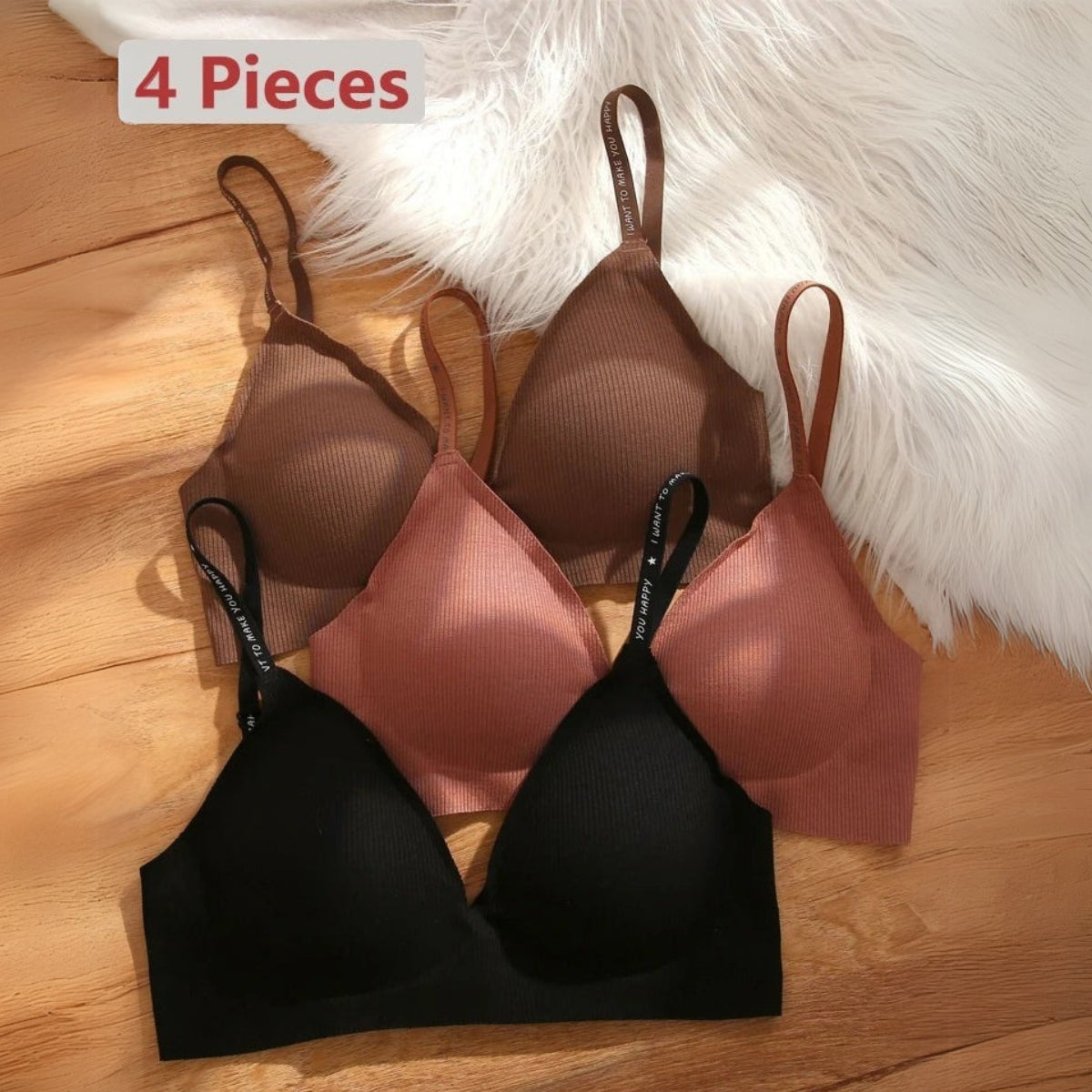 8-Pack Lightweight Push-Up Padded Bras – Comfort & Lift | PB-20