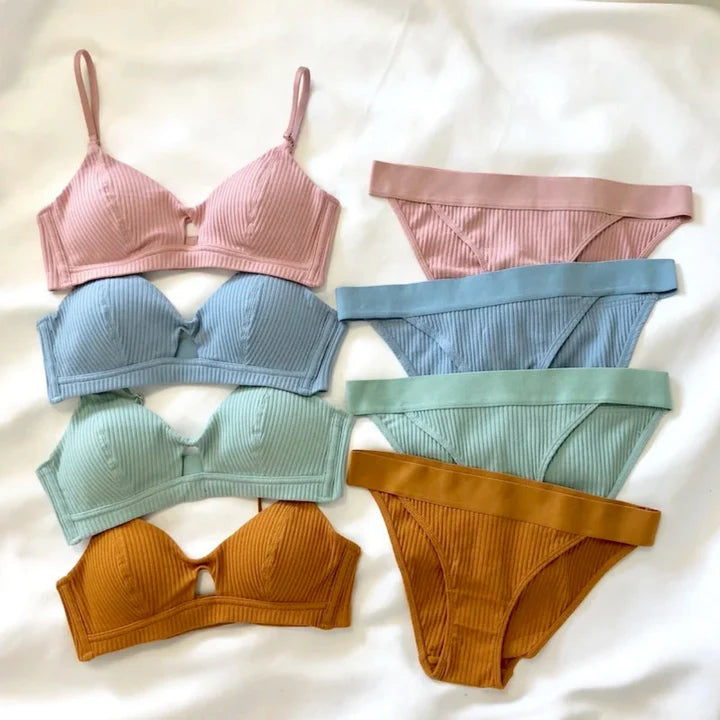 (Pack of 6) Women's Bra Panty Lingerie Set for Girl's | L-1