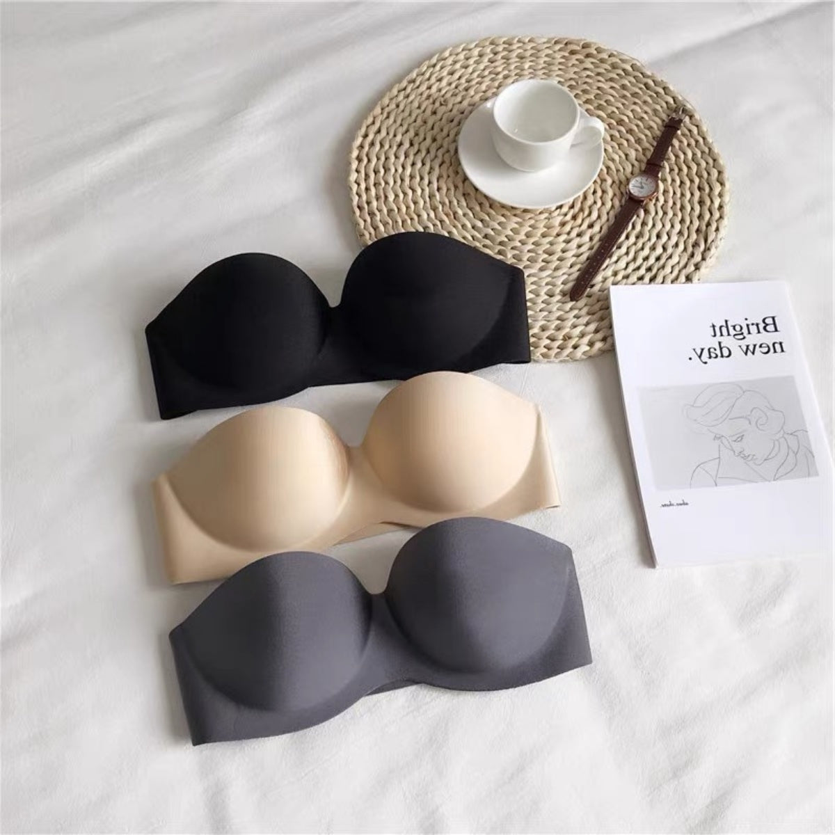 8-Pack Premium Quality Strapless Bra – Ultimate Comfort & Support | SB -19