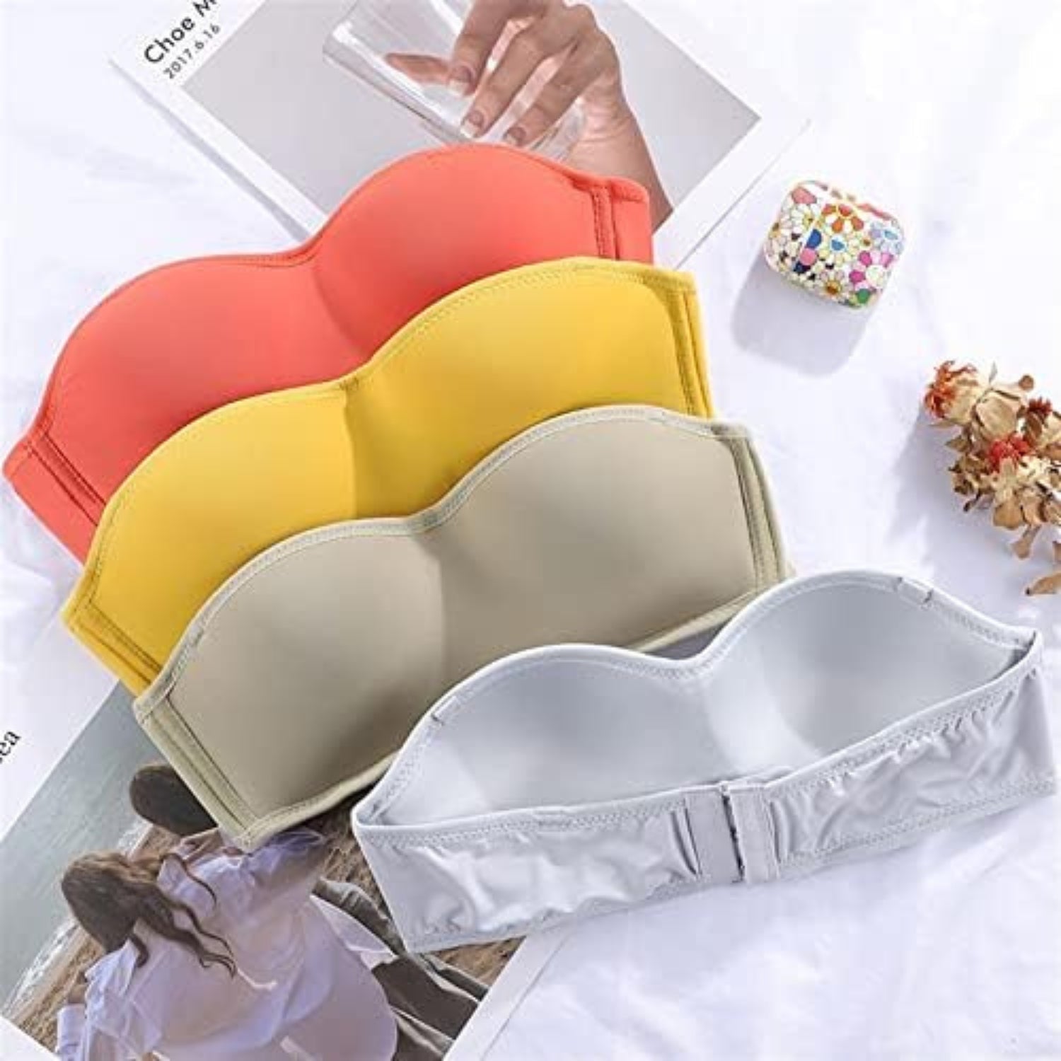 8-Pack Premium Quality Strapless Bra – Ultimate Comfort & Support | SB -17