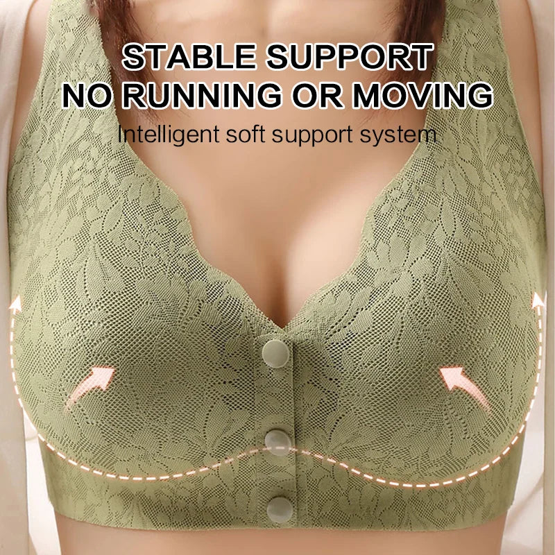 Pack 6 Front button Buckle Sleep Bra for women