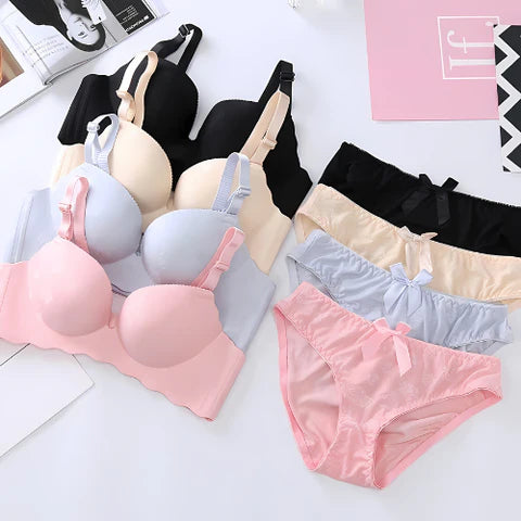 (Pack of 6) Women's Bra Panty Lingerie Set for Girl's | L-4