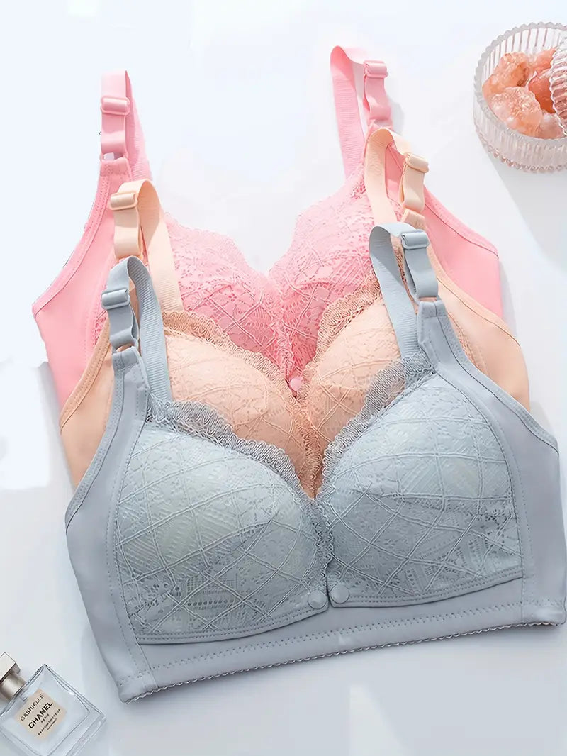 Elegant Lace Maternity Nursing Bras | Pack of 6