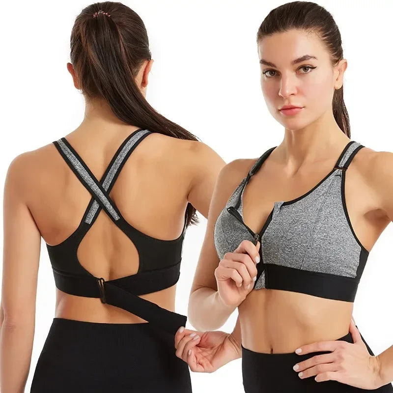🔥Pack Of-6 Fitness Cross Padded Sport Bra 💖