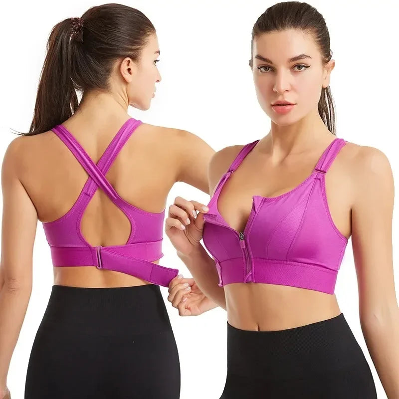 🔥Pack Of-6 Fitness Cross Padded Sport Bra 💖