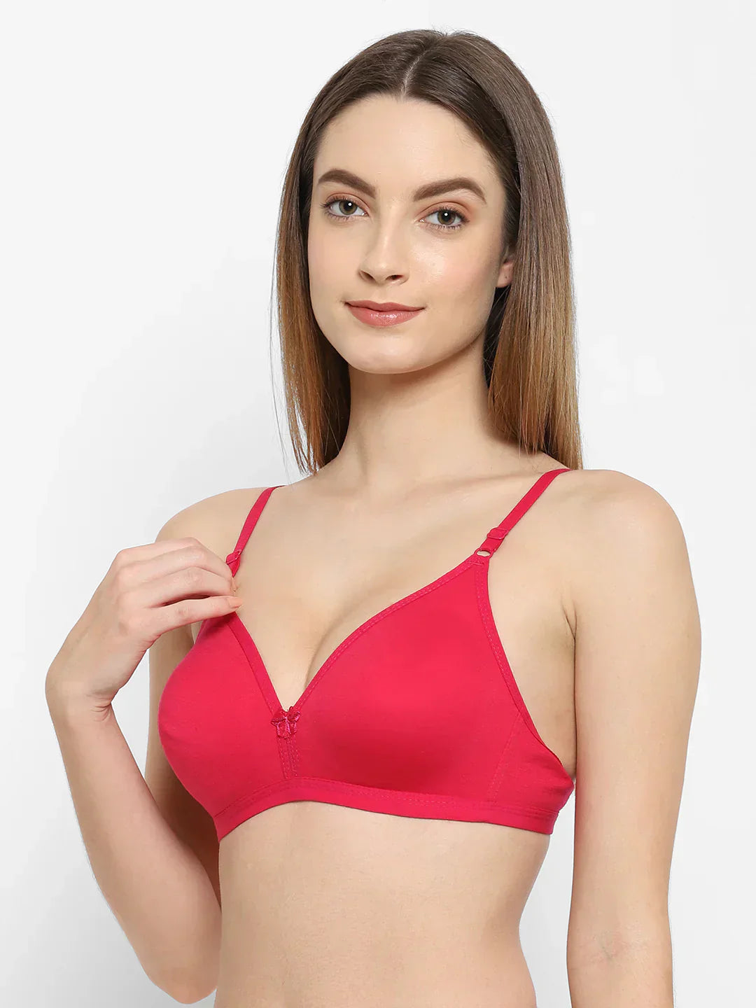 Women's T-Shirt Bra Set - Cotton Blend, Lightly Padded (4-Pack)