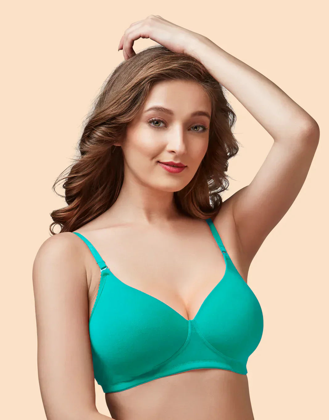 Women's T-Shirt Bra Set - Cotton Blend, Lightly Padded (4-Pack)