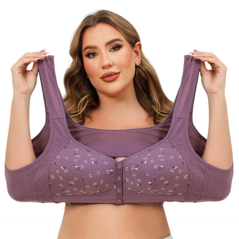 Maternity Nursing Bra Button, Vest Style Bra (Pack of 6)