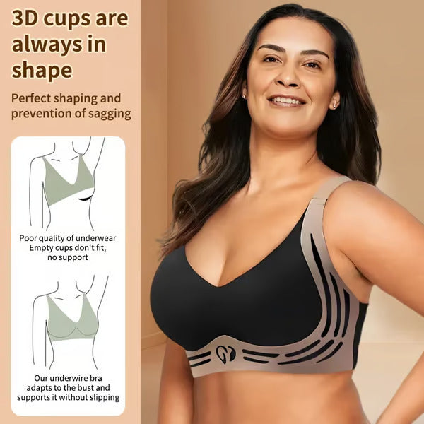 Pack of 6 Anti Sagging Wireless Push-Up Bra