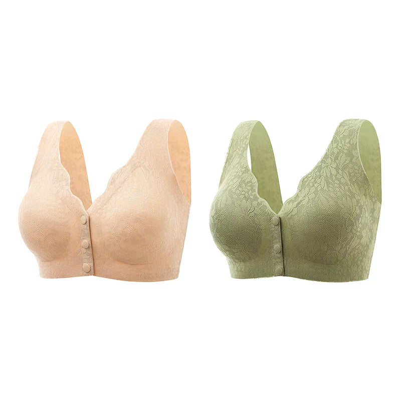 Pack 6 Front button Buckle Sleep Bra for women