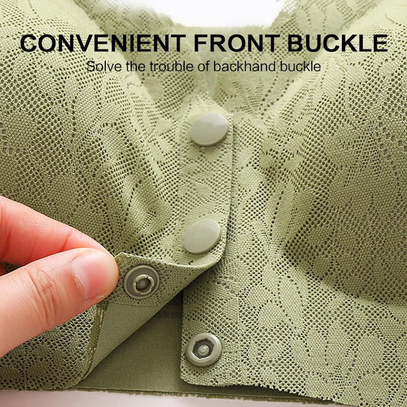 Pack 6 Front button Buckle Sleep Bra for women